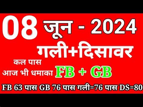 Gali Disawar Mix: July 2024 .